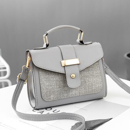 Reprcla Mode Schoudertas Lederen Handtas Kleine Flap Vrouwen Messenger Bags Pu Crossbody Tassen Dames Portemonnee: gray