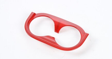 Molduras de Interior SHINEKA para Jeep Wrangler JK 2007 Kit de decoración de coche rojo pegatinas accesorios para Jeep Wrangler JK: Rear cup holder