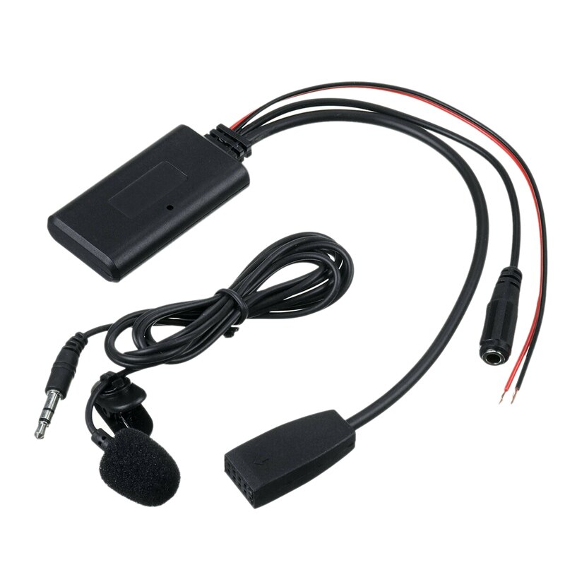 Novela-coche Bluetooth 5,0 + CD AUX o HIFI Cable adaptador de micrófono para BMW E46 3-Serie 2002-2006