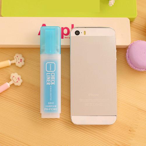 Jonvon Satone 6 Colors Highlighter Pen Stationery Korean Student Large Capacity Writing Markers Highlighters Pen School