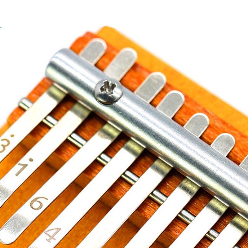 Kalimba 10 Tasten Daumenklavier - Massives Mahagoni - Tragbares Fingerklavier