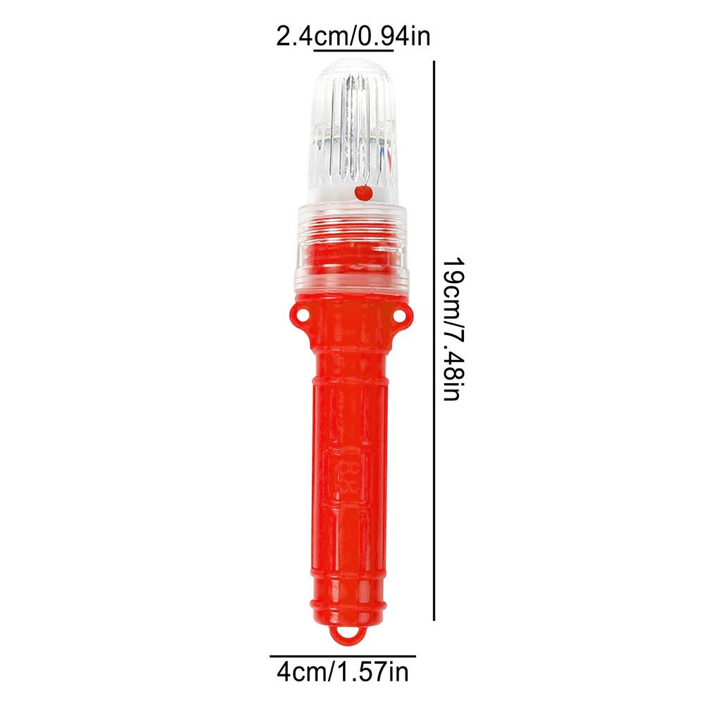 LED Angell icht LED Licht gesteuert Fischerei Doppel blitz lampe Boje Signal Licht wasserdicht Netz Blitz Warnleuchte Anzeige: Rot