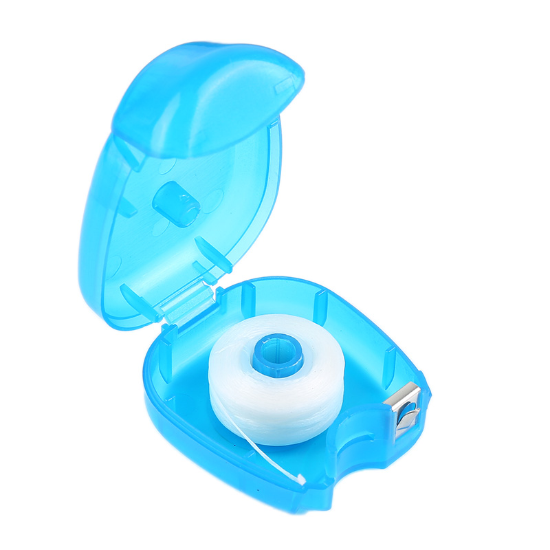 Hilo Dental esencial para cuidado bucal de 25m con estuche utensilio para cuidado bucal higiene Dental portátil