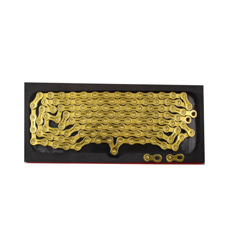 YBN 11 Speed Bicycle Chain SLA H11-TIG Gold Titanium coating MTB Road Bike Chain for SRAM/Campanolo System