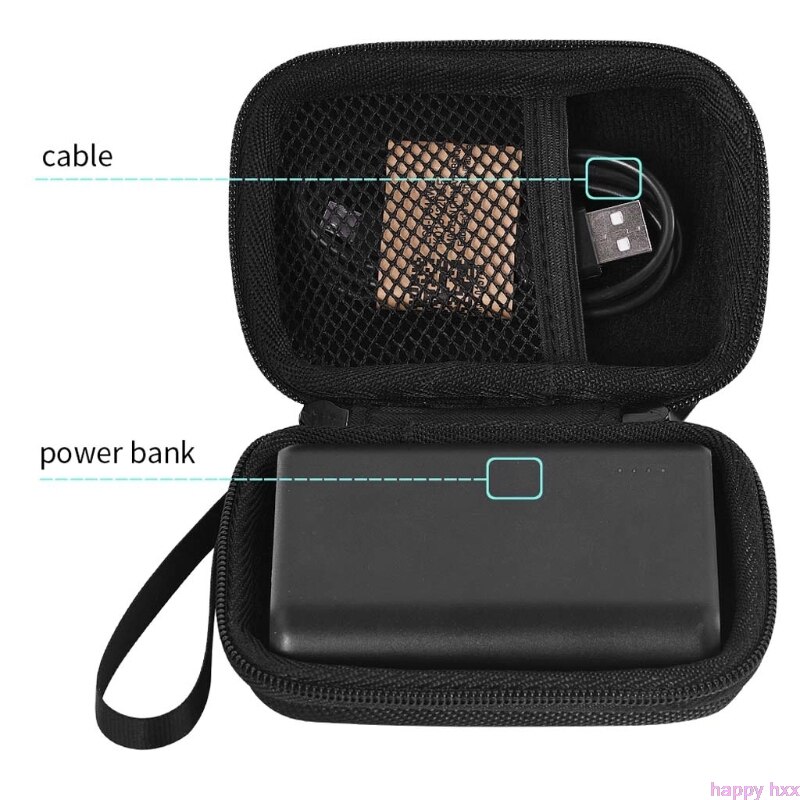 Hard EVA Zipper Case Storage Bag Pouch for Anker PowerCore 10000mAh Or Earphone