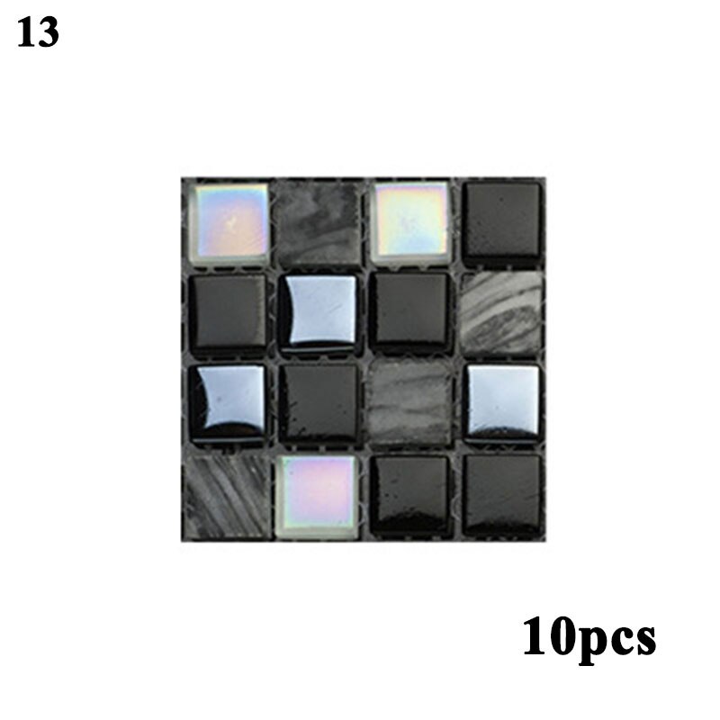 Magic Gel Tiles Self Stick Mosaic Tile for Kitchen and Bathroom Backsplash Brick Crystal Wallpaper - 1 Sheet: 13