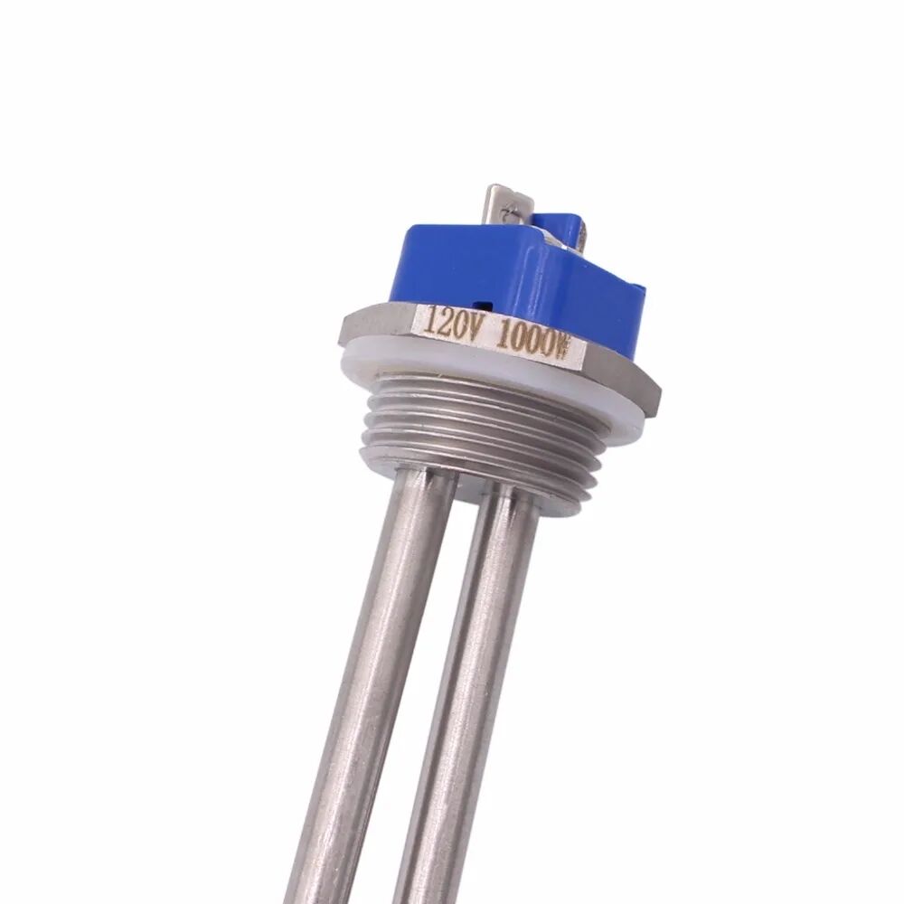 Calentador de agua, elemento calefactor de inmersión de 220V con rosca de 1 pulgada, calentador Tubular eléctrico SUS304 500W/750W/1000W/1500W