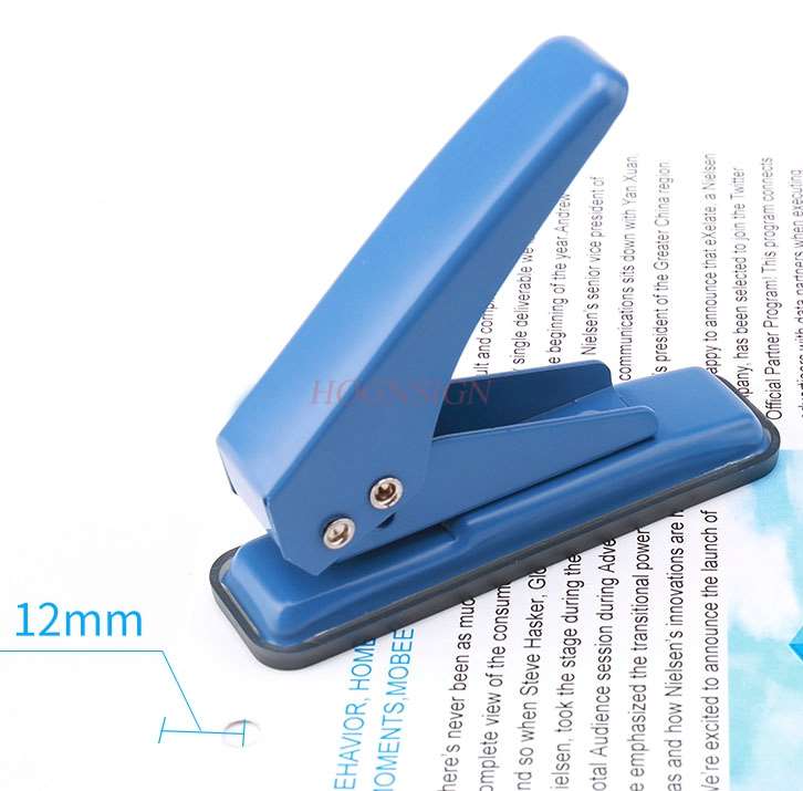 Single hole puncher mini ring punch manual hole machine small a4 sheet stationery binding hole loose-leaf manual student