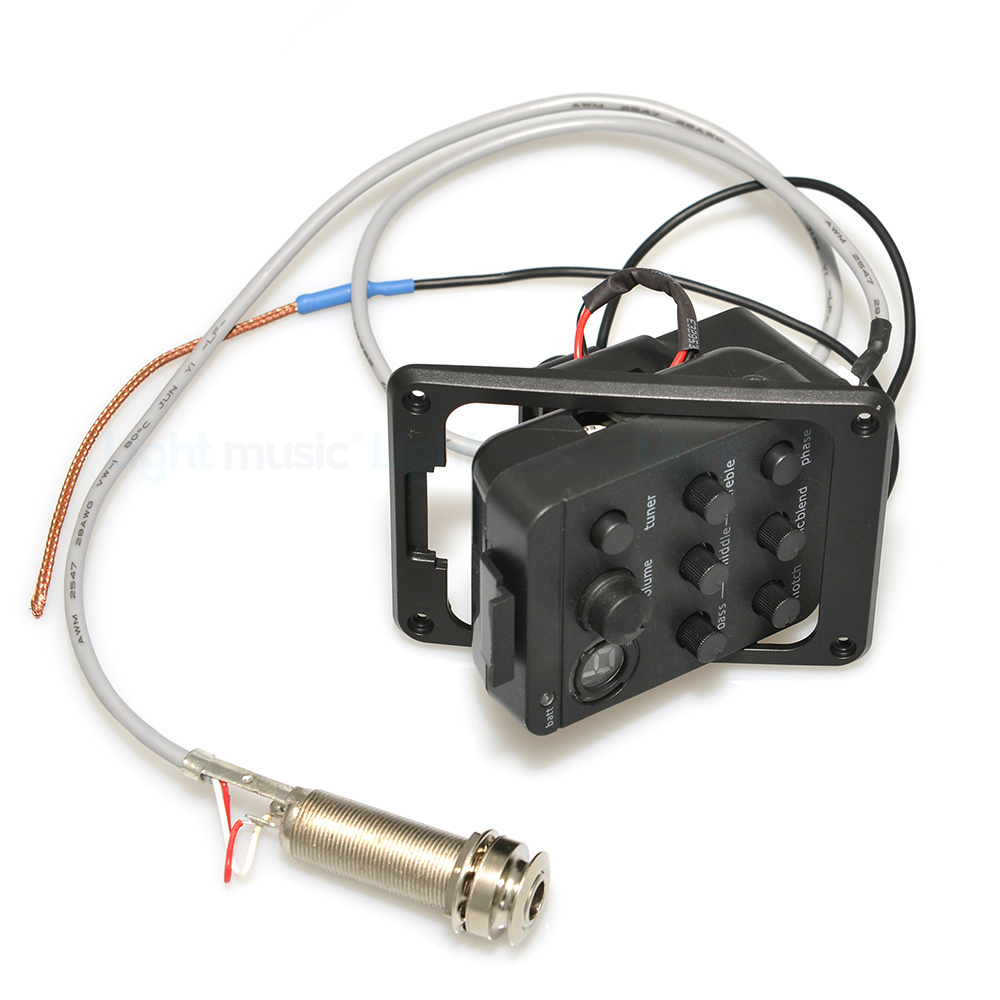 4-bands pick-up voorversterker voor akoestische gitaar EQ Tuner Piezo Mic Beat voor Presys Blend 301