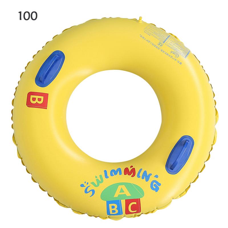 Summer Pool Beach Children's Swimming Ring Children's Summer Outdoor Toys Thick Scratch-resistant Swimming Ring Multiple Sizes: 100 With handle