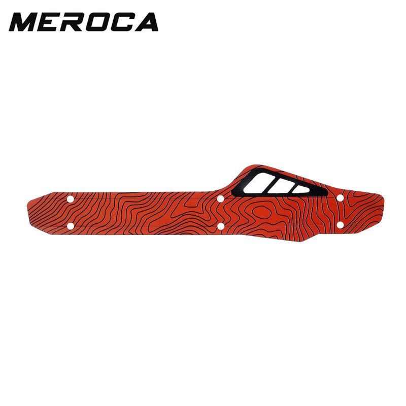 MEROCA Folding Bike Guard Chain Sticker Protective Cover Frame Protection Plate Bicycle Iamok Anti-collision Strip: Red