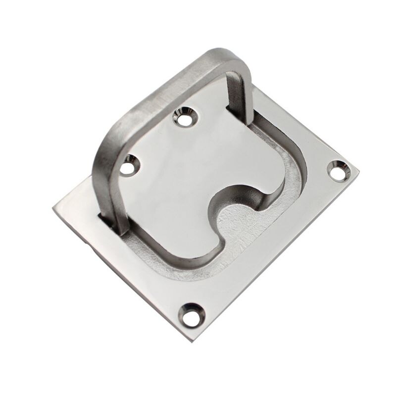 Deck Cover Handle Lifting Stainless Steel Square Floor Lock Ring Floor Buckle 11UA: 1