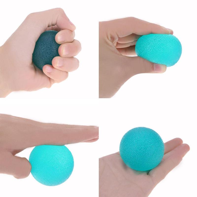 Strength Hand Expander Silicone Grip Muscle Power Train Jelly Fitness Finger Exerciser Ball Finger Exercise Equipment 4 Color