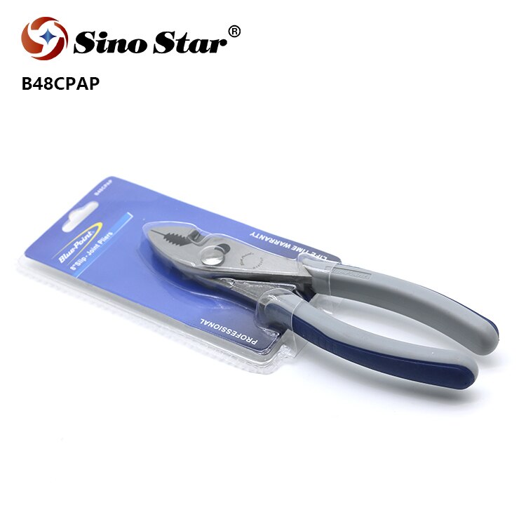 Clip on/Herramienta de mano de punta azul alicate de junta deslizante con asas de agarre suaves compuestos dobles