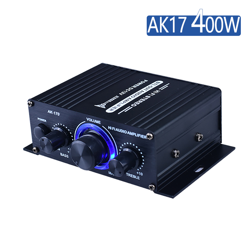 Amplificador Bluetooth AK380, 800W, Audio HiFi, Karaoke, cine en casa, 2 canales de potencia, Clase D, USB, SD, AUX,: Caqui