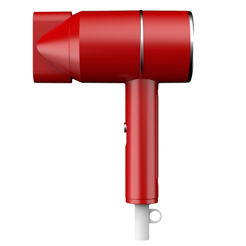 Hair Dryer Blow Household 500W Hair Dryer Electric Hairdressing Blow Adjustment Air Dryer Cold And Air Blower: Red