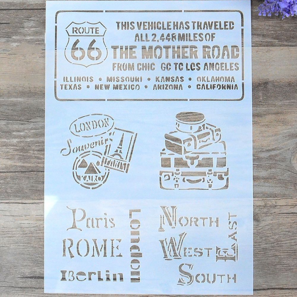 Diy håndværk lagdeling stencils skabelon til vægmaling scrapbog stempling tableau dekoration: 1