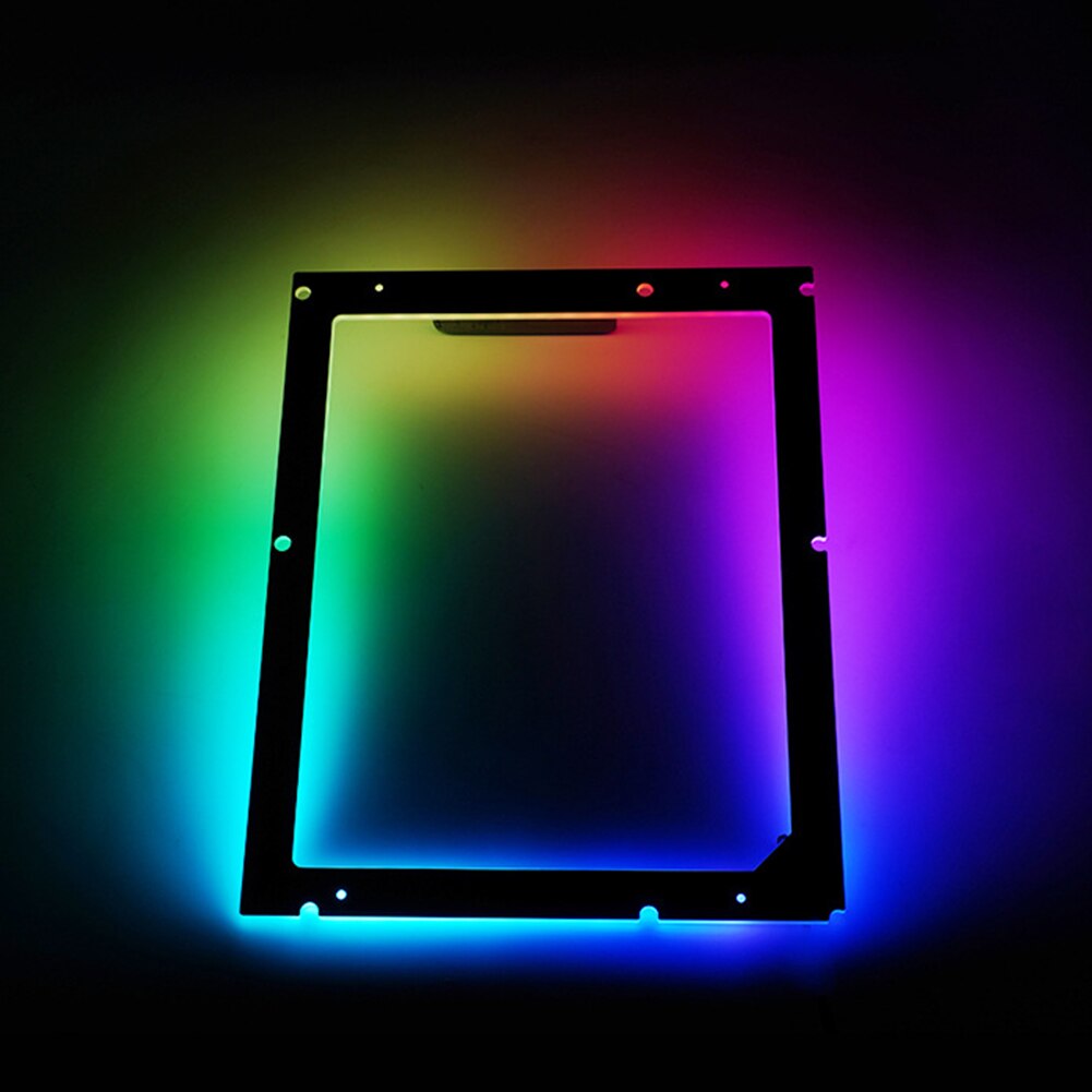 Desktop Computer Backplane PC Case Mainboard Lighthouse ARGB Sync Power Cabinet Office Decorative Back Light 5V ATX
