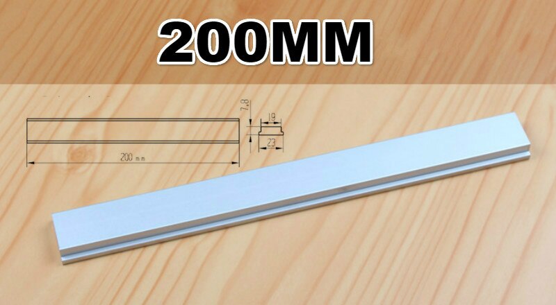 Aluminium T Track Slot M6 M8 Slide Slab for T-slot T-track Miter Track Fixture Slot Woodworking Tool Router Table Tools: 200mm