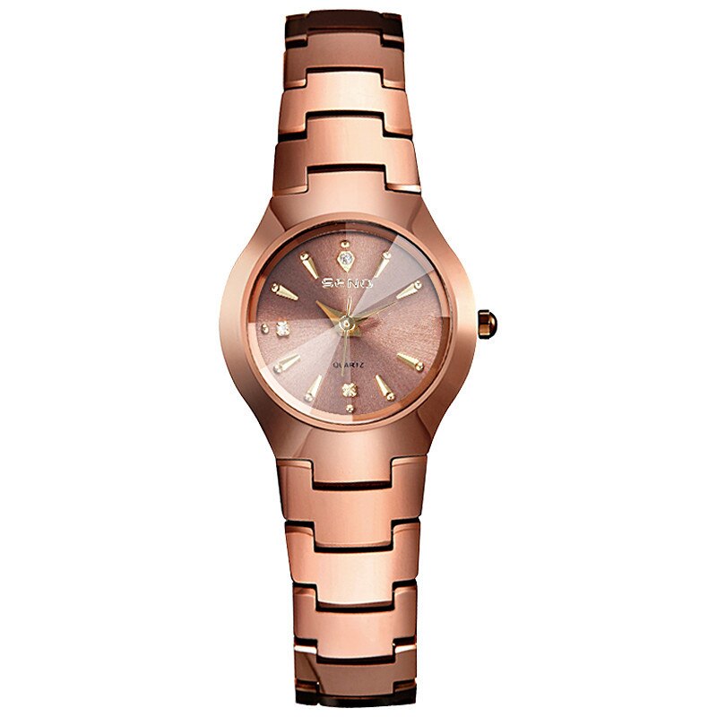 Kalender par ure guld armbåndsur til damer personlighed populær trend kvindelige armbåndsur diamant quartz: Fsj