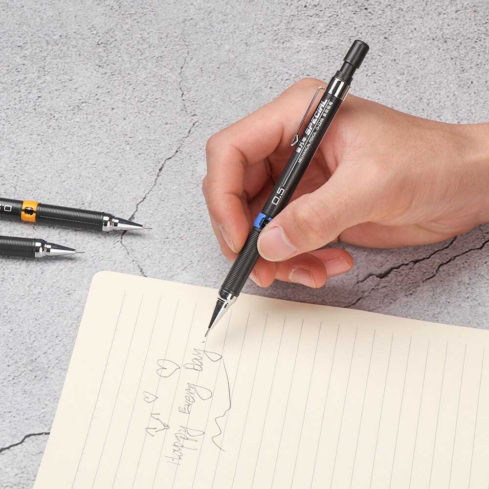 0.5/0.7mm Automatic Mechanical Pencil Drawing Writing Painting Tools Stationery Graphite Leads Pencils Sketch Office Supply