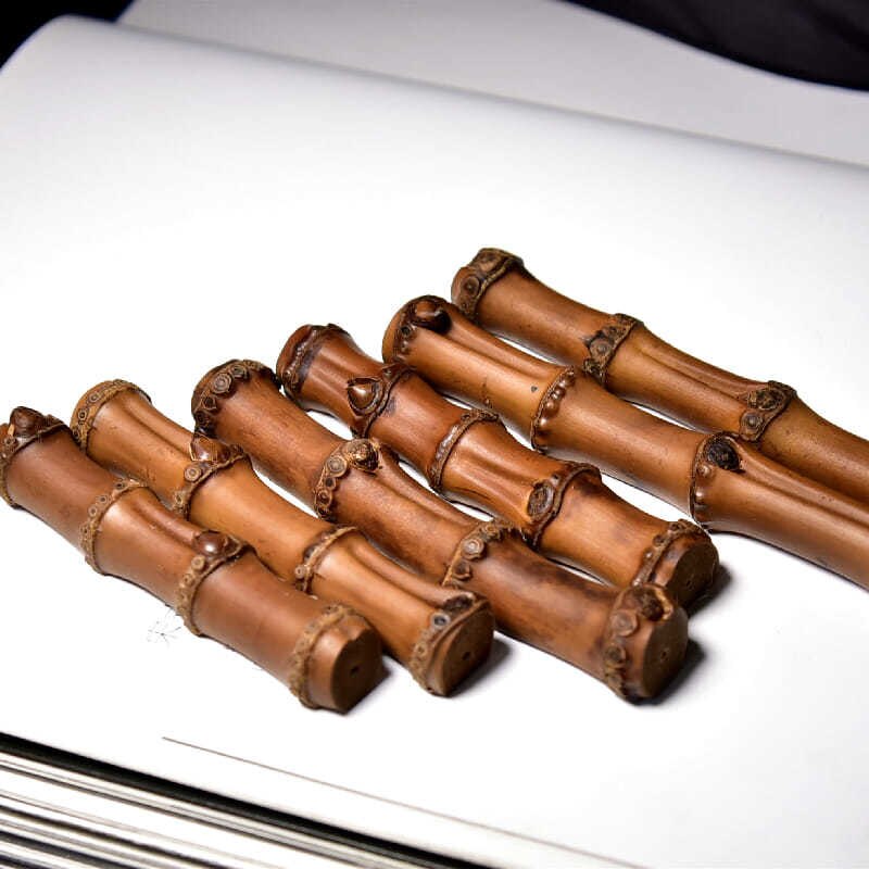 Natuurlijke Bamboe Wortel Brush Pen Rest Chinese Brush Pen Holder Schilderen Kalligrafie Pennen Houder Stand School Briefpapier Leveringen