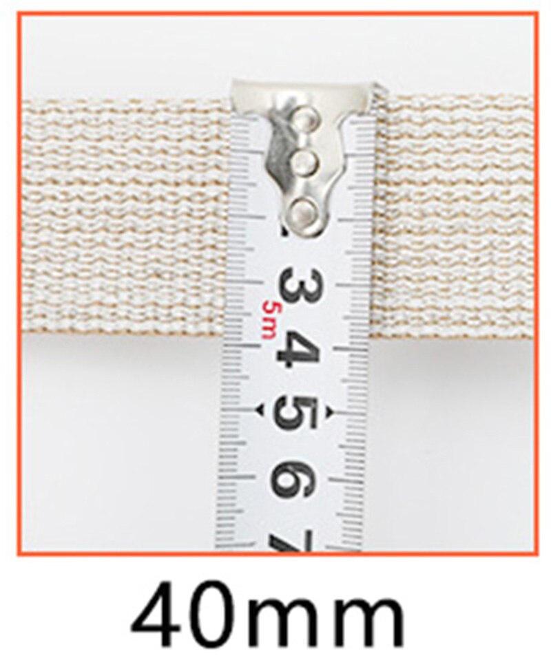 Meetee 4M 25/30/40Mm Nylon Jacquard Singels Rugzak Band Huisdier Kraag Tape Riem Diy Zak kledingstuk Band Naaien Kant Lint Accessoires: Khaki-40mm