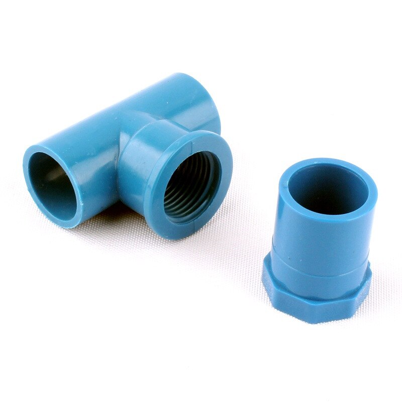 Inner Dia. 20mm Male/Female Straight Pipe Connectors Blue Female 1/2" to 20mm Tee Garden Irrigation Water Hose Tube Adapter