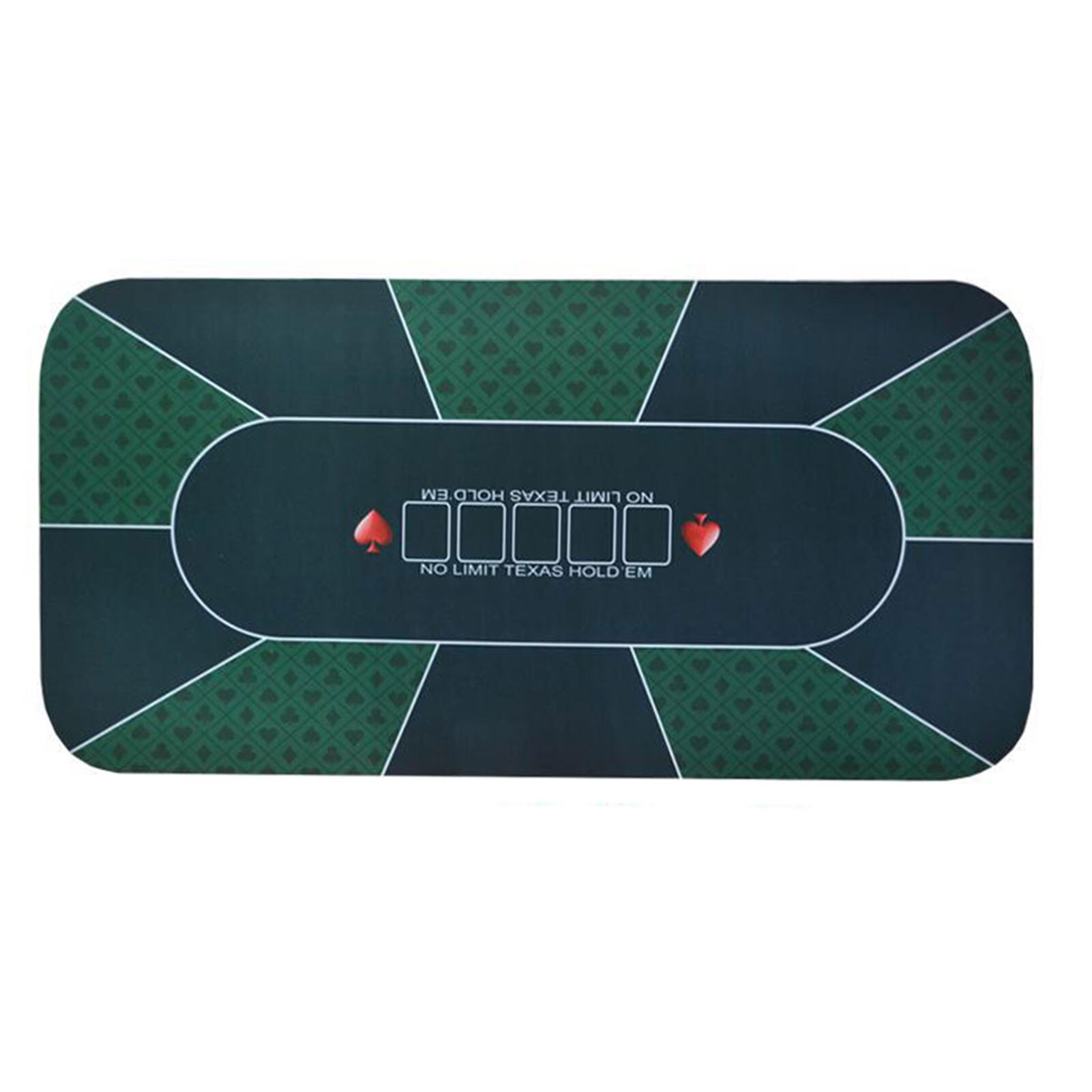 180*90cm texas hold'em poker matte semsket gummi bordduk bordplate digital print casino poker brettspill med bæreveske