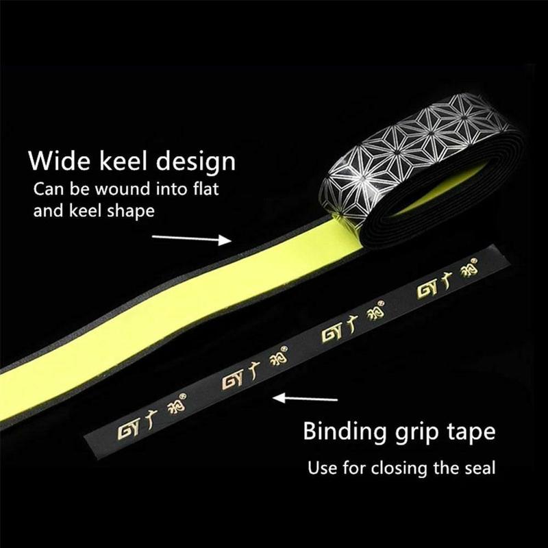 Gradient Colorful Fishing Rod Wrapped with Strap Sweatband Anti-Slip Printed Elastic Sweat Band Badminton Racket Grip Tape