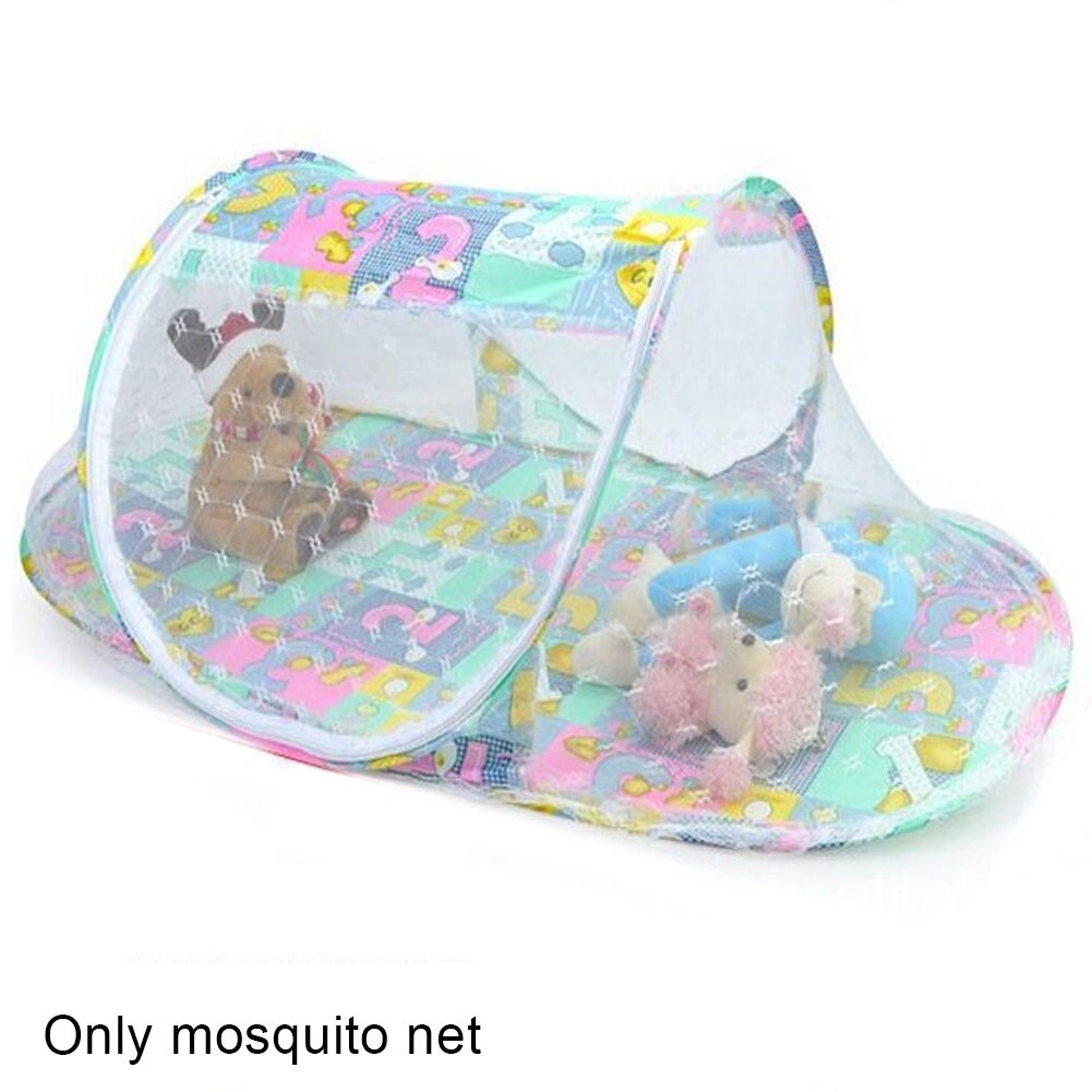 Home Baby Kid With Mattress Insect Protection Cartoon Ship Foldable Arched Mosquito Net Portable Crib Outdoor Safety Summer