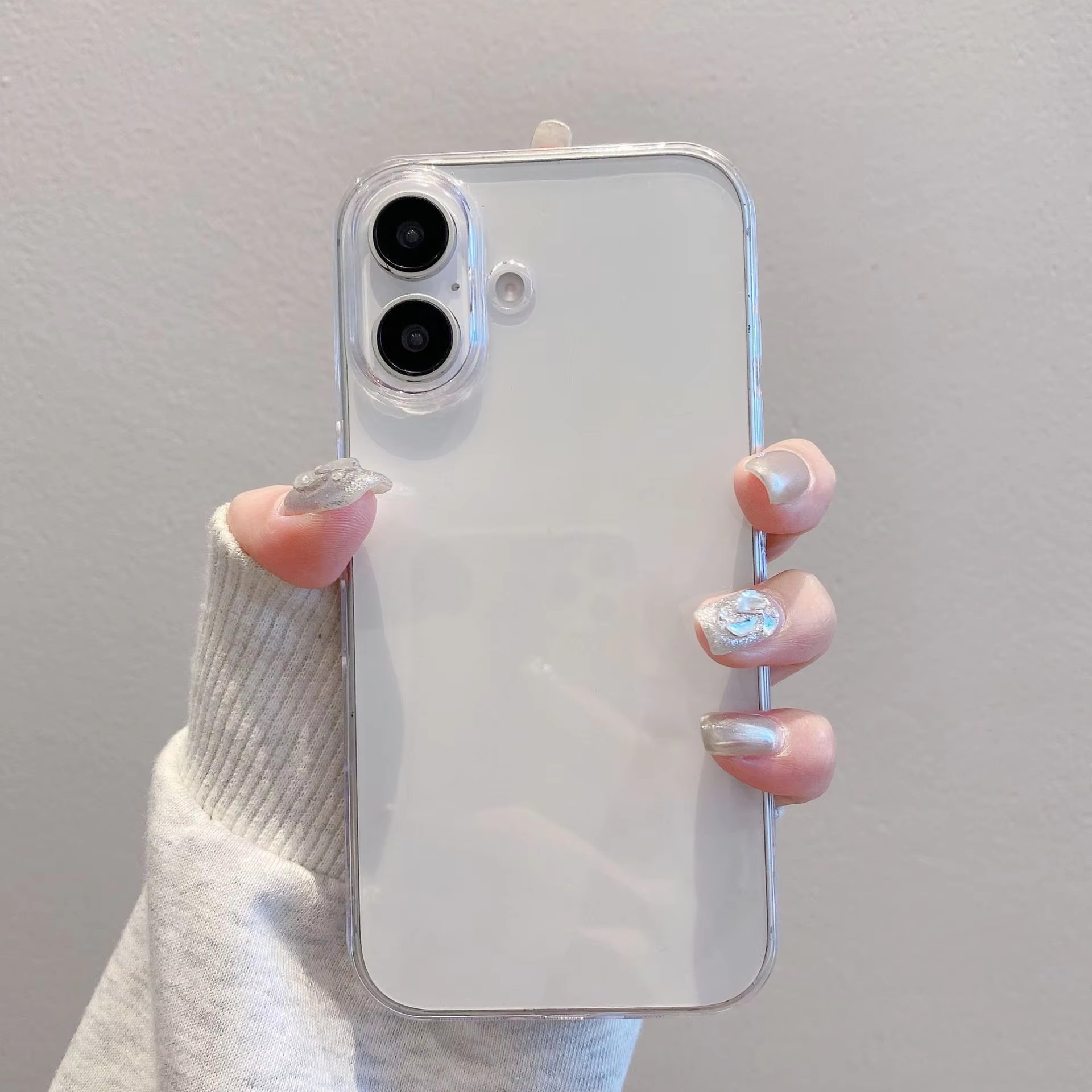 Funda de teléfono suave de silicona transparente para iPhone 16 15 14 13 12 Mini 11 Pro Max X XR XS 7 8 Plus cubierta transparente cristalina a prueba de golpes: Para iPhone 15 Pro Max