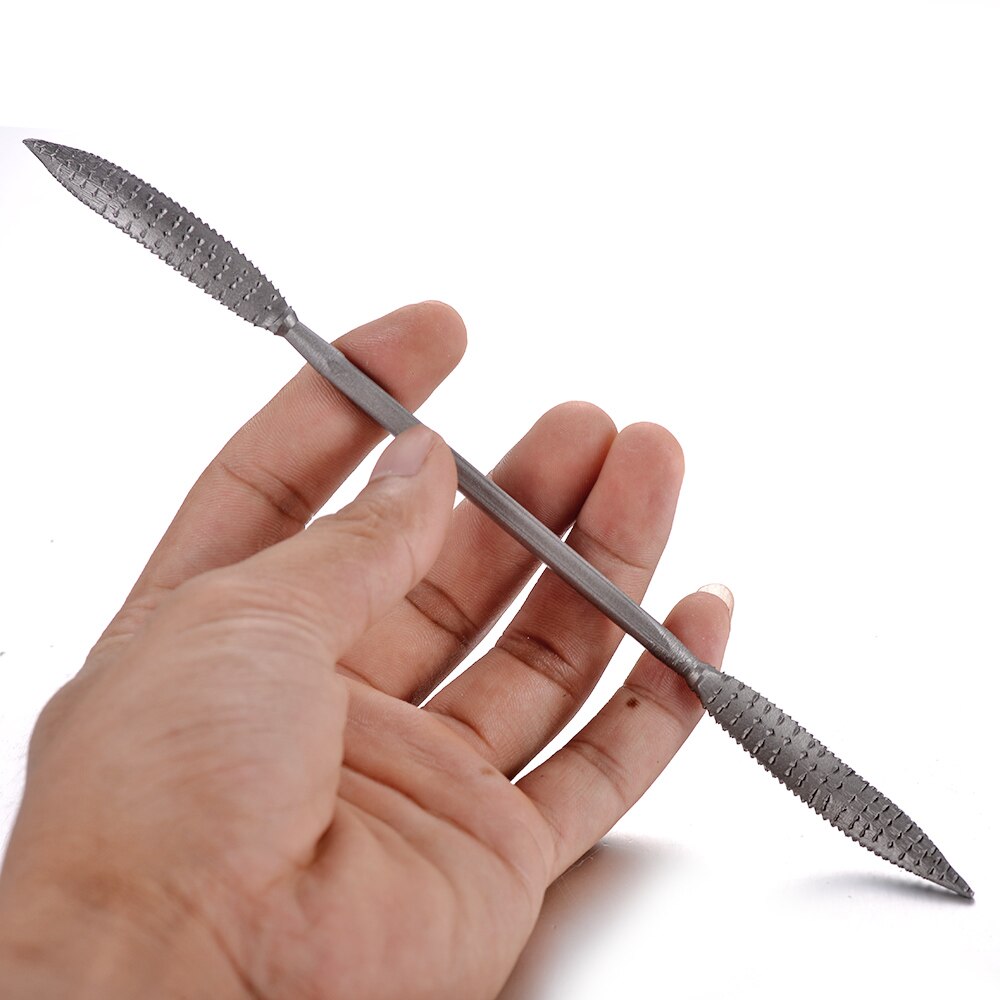 8 sztuk/zestawów mini drewna pracy zgrzyt Riffler plik zestaw podwójne zakończone grubej narzędzi ręcznych 190mm tarnik dla rzeźbione w drewnie