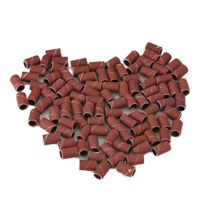 100 Stuks Schuurbanden Drums Mouwen 80/120/180 Grits Spillen Voor Dremel Tool Schuurbanden Drums Mouwen Nial Art tool: 180