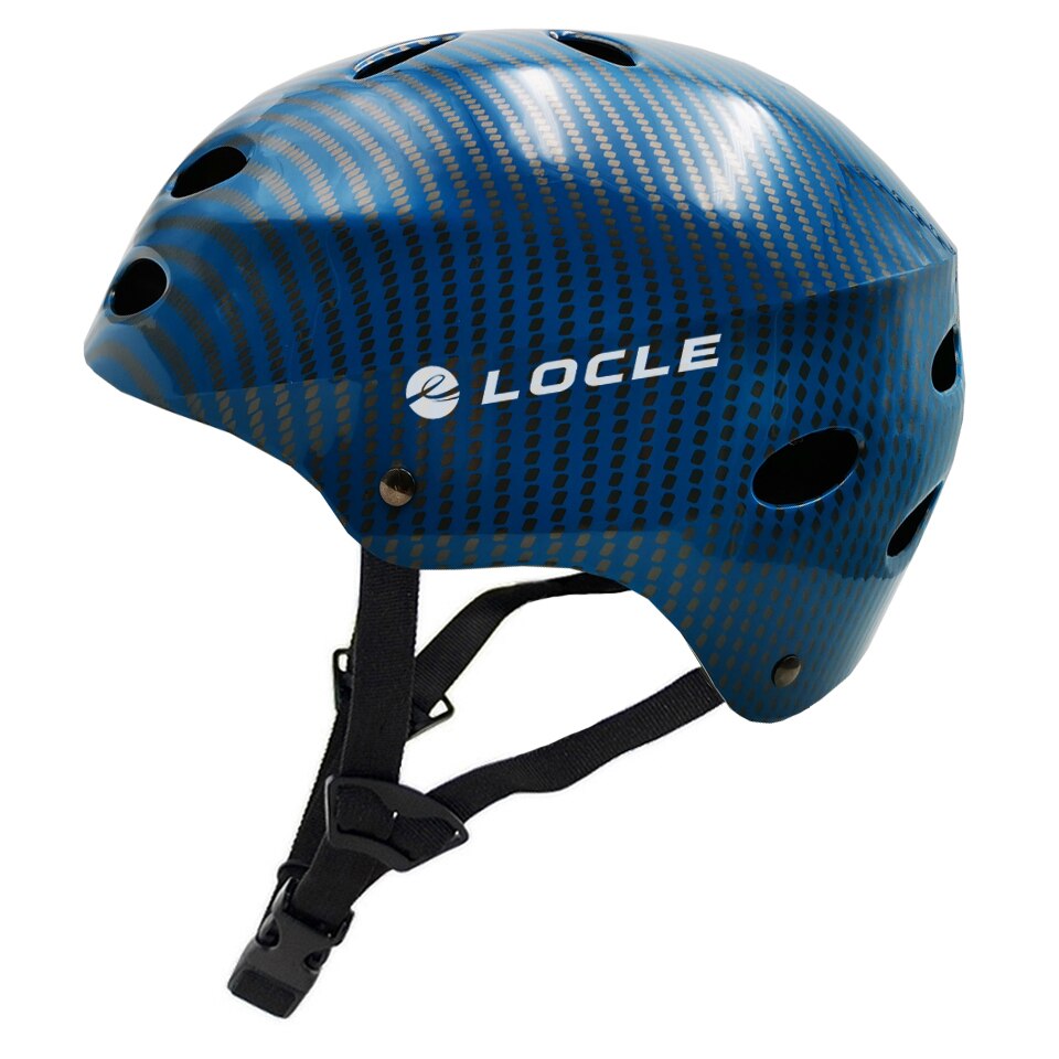 Locle duurzame rotsklimhelm, bergklimhelm, abs+eps reddingsuitrusting om uit te breiden, ce-veiligheidshelm: Blauw / S (52-55cm)