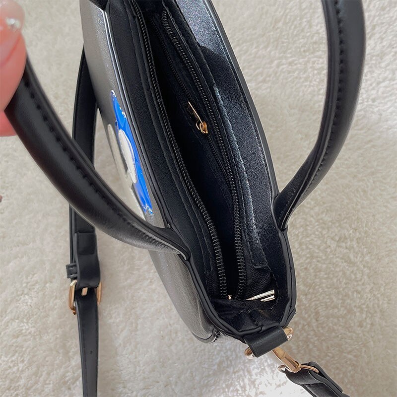 MBTI Half Moon nero Bolso Mujer moda floreale Patchwork conciso borse con manico superiore stile francese elegante piatto Sac A Main Femme