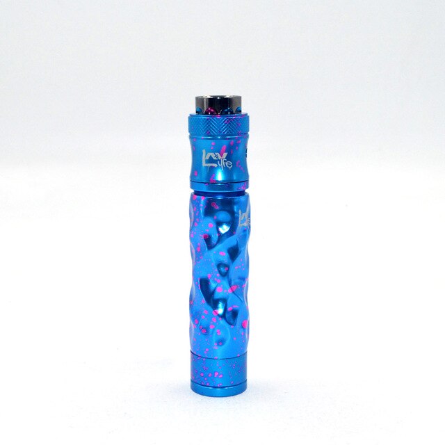 E Cigarette AV Mechanical Mod Avidlyfe Mod Kit Avid Lyfe Twist Mech Mod 18650 Battery with 510 Thread Drip Atomizer Vaporizer: Blue A