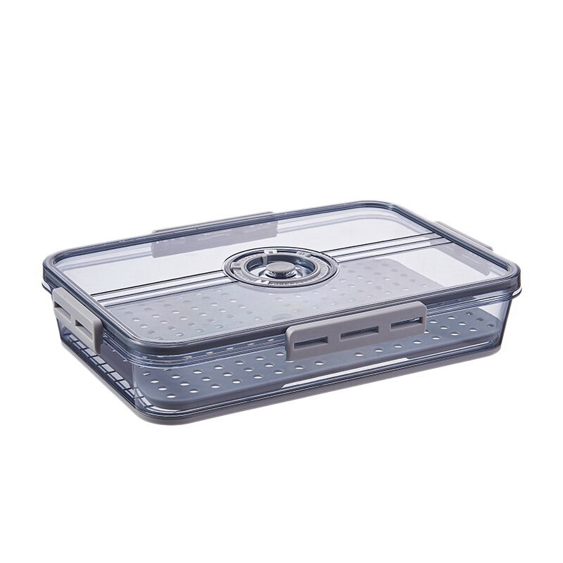 Refrigerator Storage Box PET Thickened Timekeeping Freeze Storage Box Kitchen Storage Containers: Light Yellow