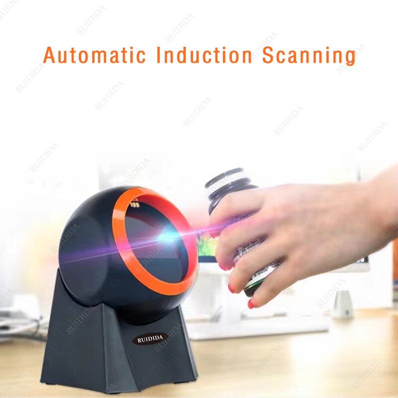 Scanner Usb Handsfree 2D Desktop Bar Code Reader Ominidirectional Qr Barcode Scanner Ondersteuning Scherm Scanning Platform Scanner