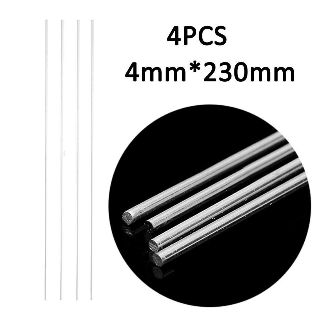 4 stk aluminium lav temperatur tig sveising lodding loddestenger 4mm diameter 230mm lengde mayitr