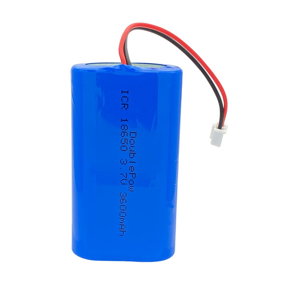 3.7V 18650 bateria litowa 3600mAh/5200mAh 18650 ładowalny akumulator megafon głośnik płyta ochronna + XH-2P wtyczka: 3600mAh