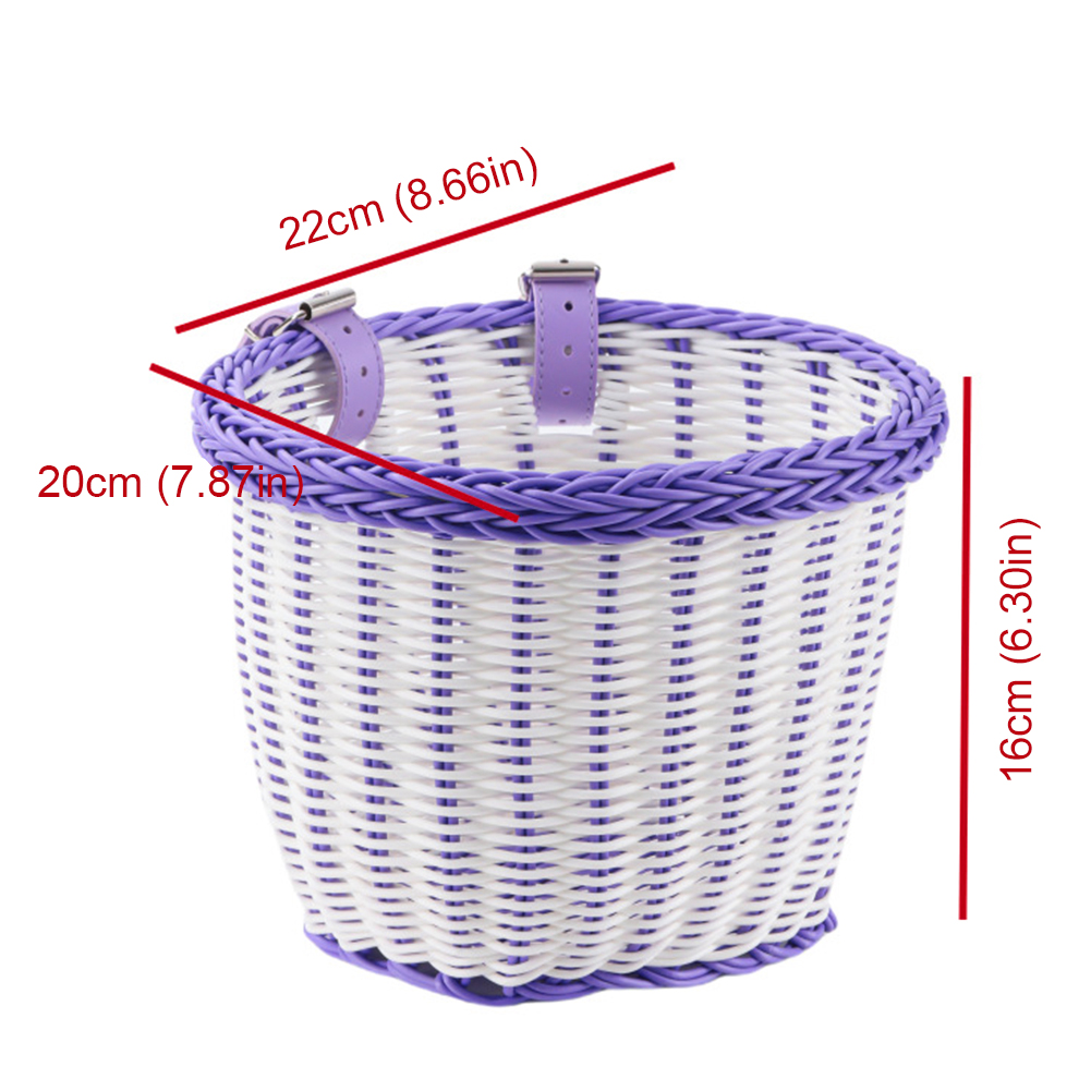 Kinderfietsmand Fietsen Stuurzakje Fiets Rieten Manden Kind Scooter Opbergmand Vooraan Kinderen Fietsdraagtassen