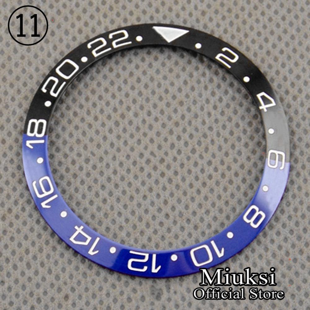 Miuksi ur dele 38mm keramik/titanium bezel indsats passer til 40mm urkasse: 11