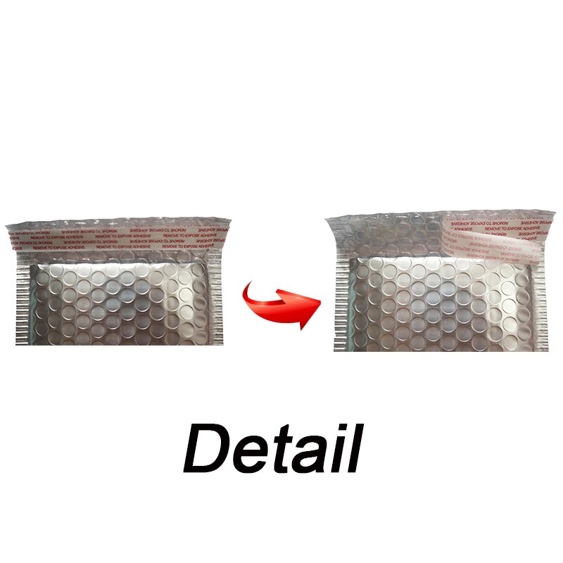 50Pcs Matte Silver Bubble Bag Aluminum Foil Bubble Mailers Postal Mailing Bags Logistics Express Packaging Bag