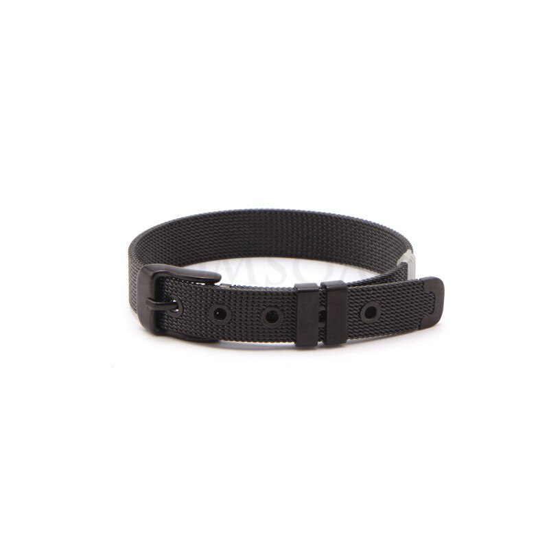 Somsoar smykker mesh stianless steel armbånd mesh sølvfarvede/guld/rosaguld armring pasform gør-det-selv skyde charms