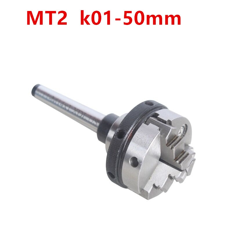 3 jaw chuck lathe chuck mini lathe chuck collet pocket chuck K01-50mm M14*1 thread MT2 adapter link rod