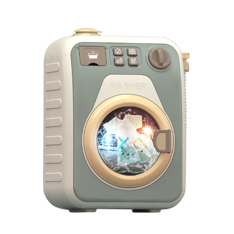 Play Home Pretend Draaibare Wasmachine, Huishoudelijke Apparaten Wasserij Simulatie Speelgoed Set Voor Leeftijden 3 + Kids Kinderen: GN