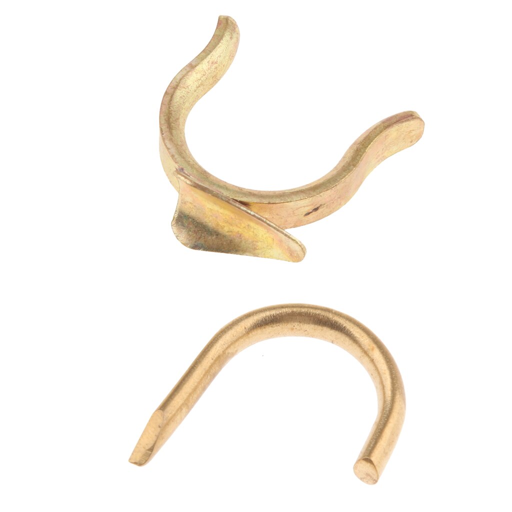 2 stk trompetfingerkrokholder messingmateriale passer til skabb musikkelskere merker