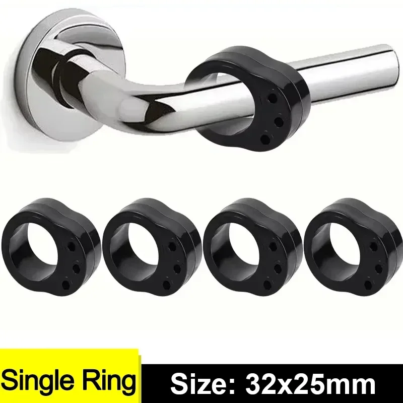 20/1PCS Deur Stopt Siliconen Deurklink Buffer Muurbescherming Deurknop Bumper Meubels Beschermd Valblokken Schokbestendige ringen: XS / WHITE