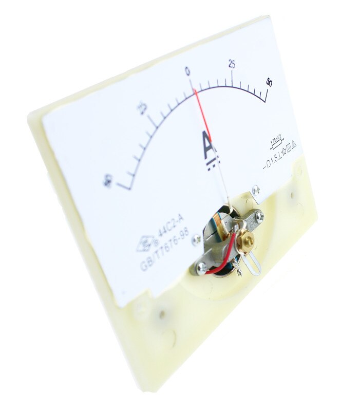 DC 0-100A 44C2 amperímetro de CC analógico 100A/75mV amperímetro de Panel de cabecera mecánica